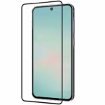 Āsenaru CrystalShield Tempered Glass, a 0.4mm full-coverage screen protector for Galaxy A Series, featuring 9H hardness and a steel mesh overlay for enhanced dust and scratch protection and installation kit for easy application.