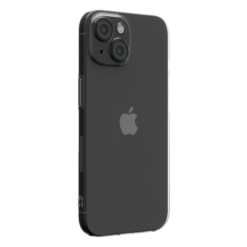 The Āsenaru Airlite Thin Case, a crystal-clear polycarbonate case for iPhone, with a 0.5mm thickness, providing slim and unobtrusive protection.