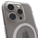 Gambar casing Āsenaru Lite Hybrid, casing iPhone tipis berketebalan 1,3 mm dengan bantalan TPU transparan dan bagian belakang dari polikarbonat yang kokoh, menawarkan perlindungan penuh dan kompatibilitas dengan MagSafe.