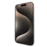 Gambar casing Āsenaru Lite Hybrid, casing iPhone tipis berketebalan 1,3 mm dengan bantalan TPU transparan dan bagian belakang dari polikarbonat yang kokoh, menawarkan perlindungan penuh dan kompatibilitas dengan MagSafe.