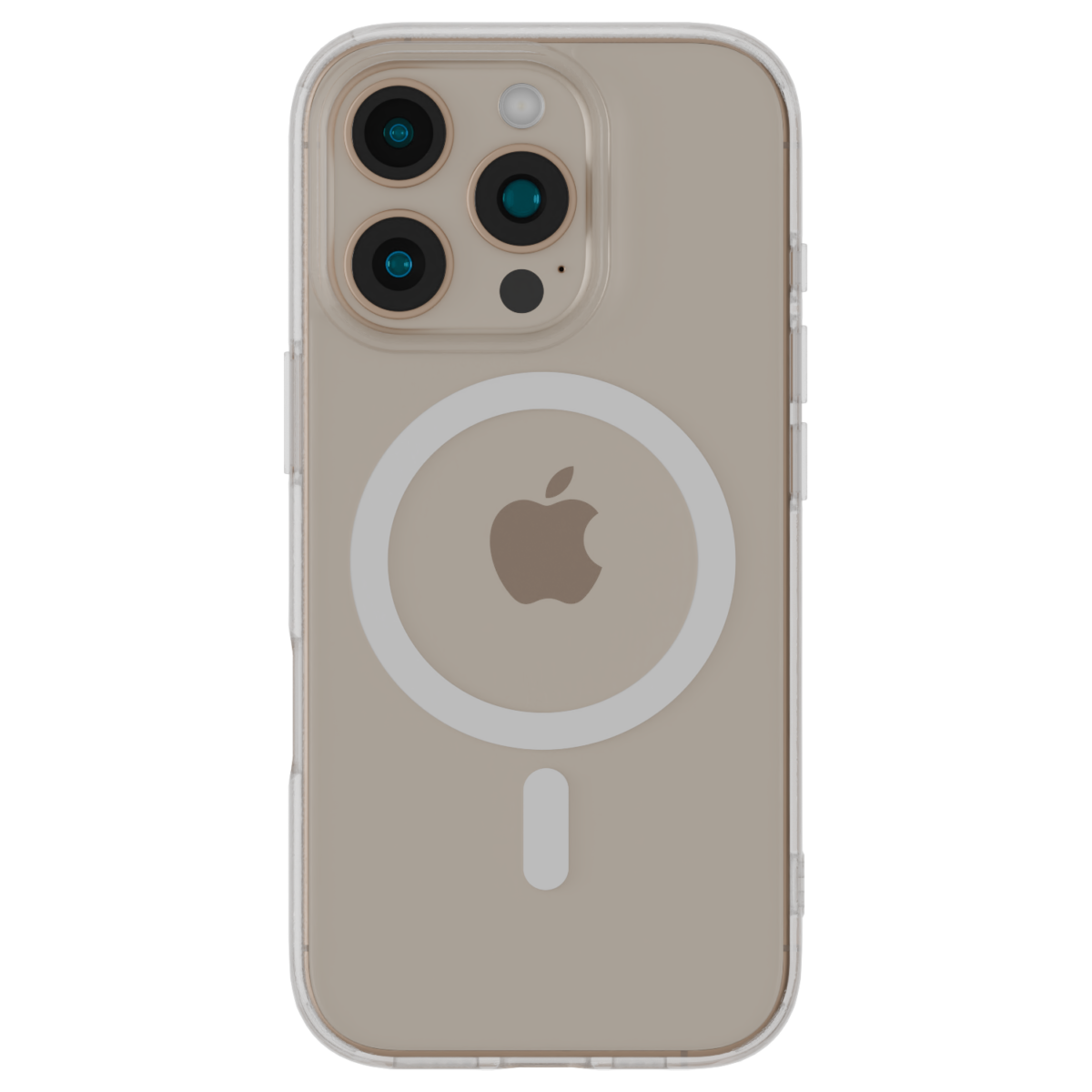 Āsenaru Lite Hybrid Magsafe Case, casing iPhone ramping setebal 1,3 mm dengan bumper TPU transparan dan bagian belakang polikarbonat yang kokoh, menghadirkan perlindungan penuh dan kompatibilitas MagSafe.
