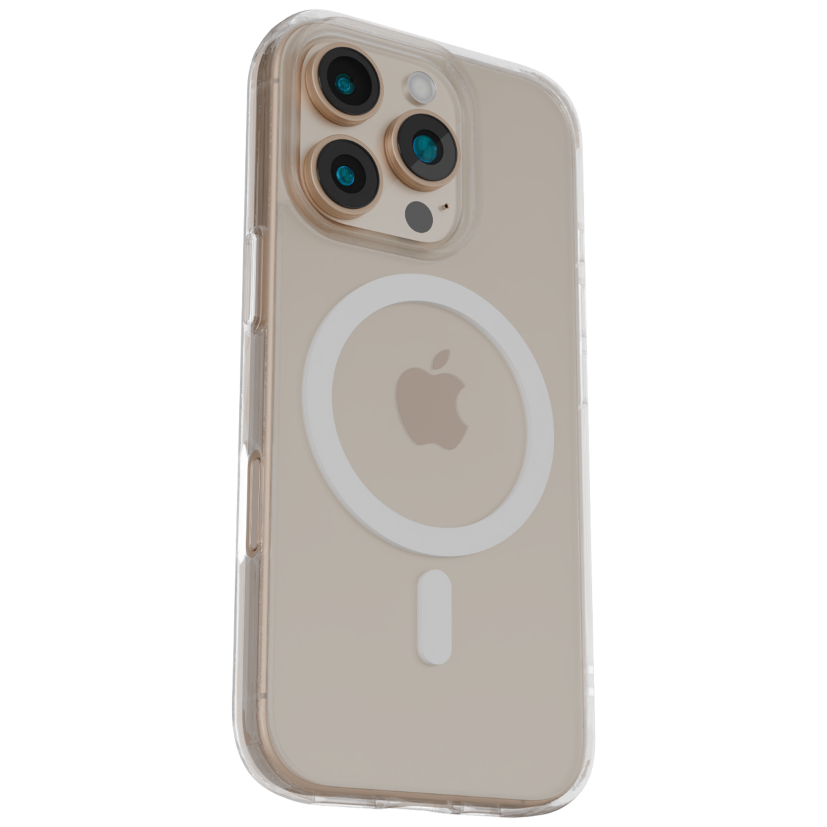 Āsenaru Lite Hybrid Magsafe Case, casing iPhone ramping setebal 1,3 mm dengan bumper TPU transparan dan bagian belakang polikarbonat yang kokoh, menghadirkan perlindungan penuh dan kompatibilitas MagSafe.