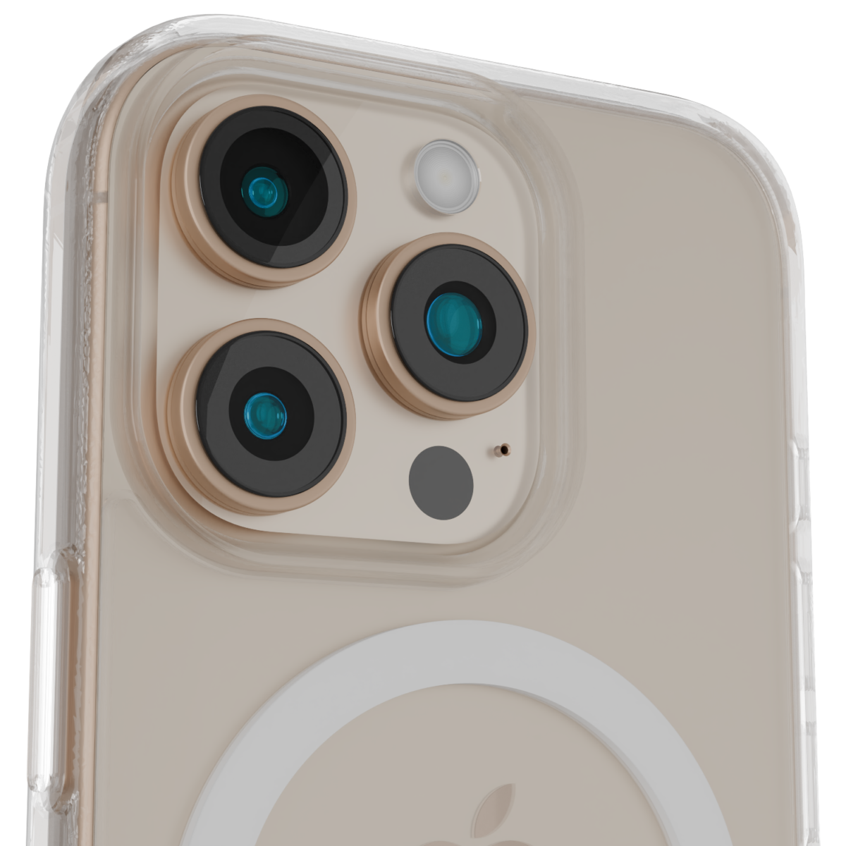 Āsenaru Lite Hybrid Magsafe Case, casing iPhone ramping setebal 1,3 mm dengan bumper TPU transparan dan bagian belakang polikarbonat yang kokoh, menghadirkan perlindungan penuh dan kompatibilitas MagSafe.