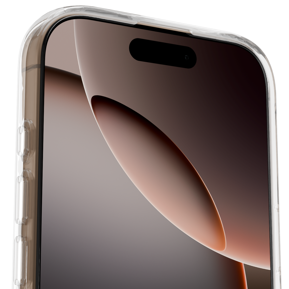 Āsenaru Lite Hybrid Magsafe Case, casing iPhone ramping setebal 1,3 mm dengan bumper TPU transparan dan bagian belakang polikarbonat yang kokoh, menghadirkan perlindungan penuh dan kompatibilitas MagSafe.