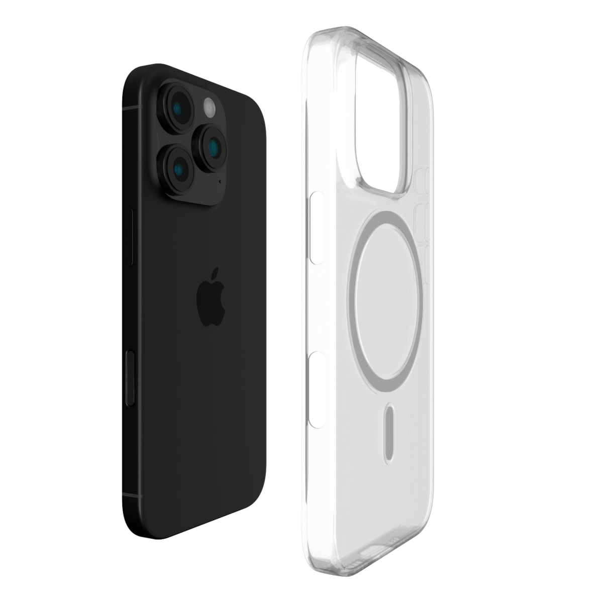 The Āsenaru Airlite Magsafe Thin Case, a crystal-clear polycarbonate case for iPhone, with a 0.5mm thickness, providing slim and unobtrusive protection with magsafe compatibility.