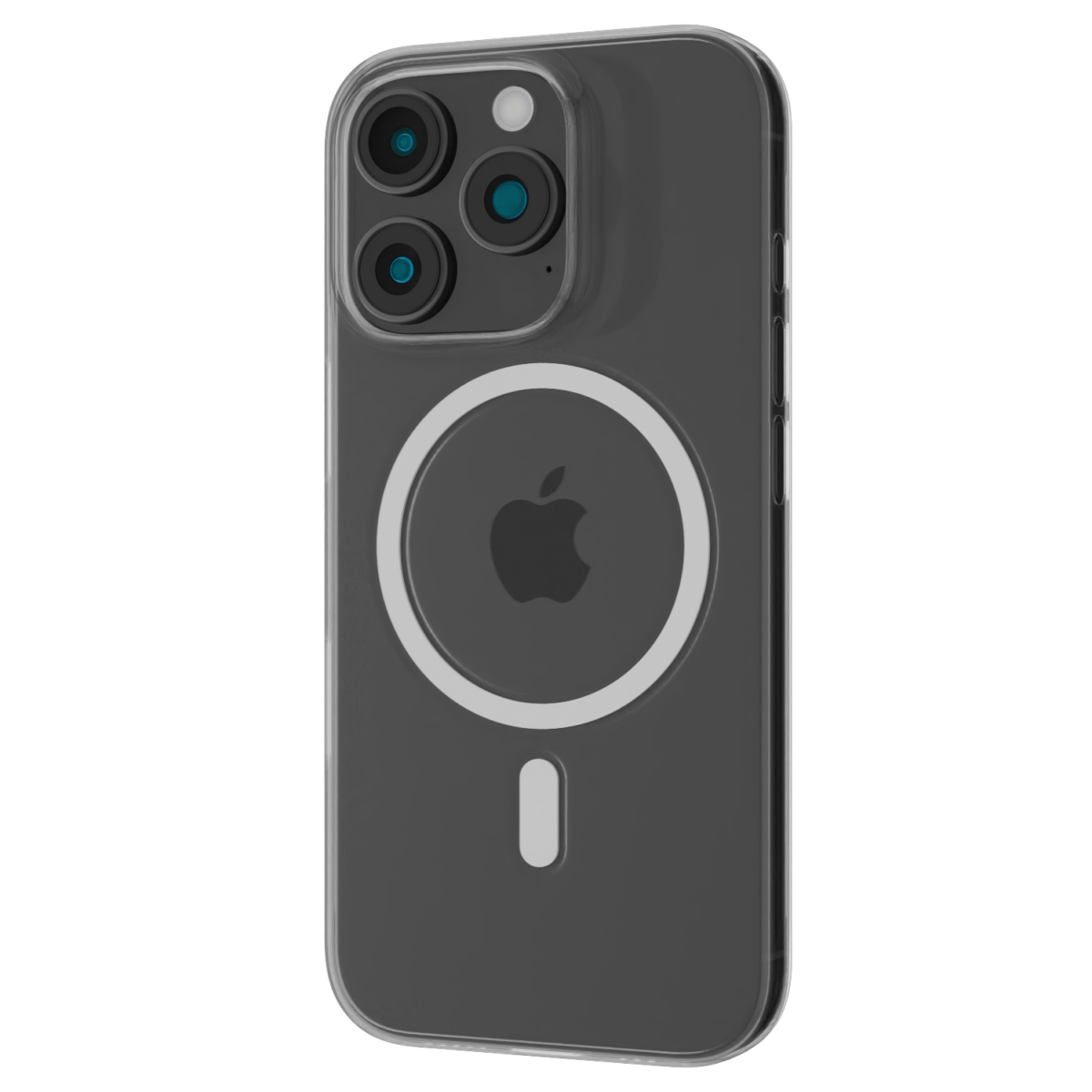 The Āsenaru Airlite Magsafe Thin Case, a crystal-clear polycarbonate case for iPhone, with a 0.5mm thickness, providing slim and unobtrusive protection with magsafe compatibility.