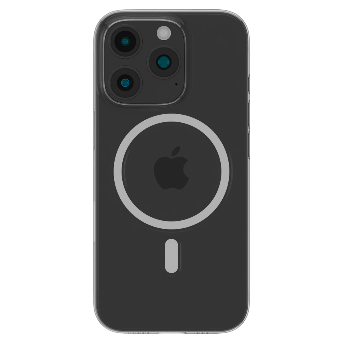 The Āsenaru Airlite Magsafe Thin Case, a crystal-clear polycarbonate case for iPhone, with a 0.5mm thickness, providing slim and unobtrusive protection with magsafe compatibility.