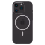 Āsenaru Airlite Magsafe Thin Case, casing transparan berbahan polikarbonat untuk iPhone, dengan ketebalan 0,5 mm, memberikan perlindungan yang ramping dan tidak mengganggu dengan kompatibilitas Magsafe.