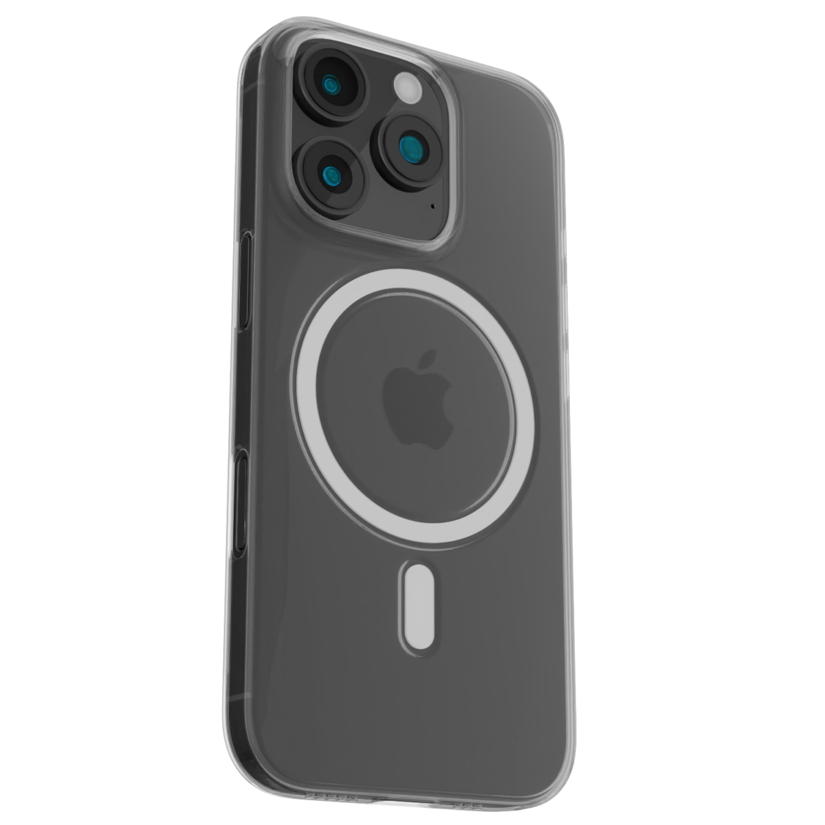 The Āsenaru Airlite Magsafe Thin Case, a crystal-clear polycarbonate case for iPhone, with a 0.5mm thickness, providing slim and unobtrusive protection with magsafe compatibility.