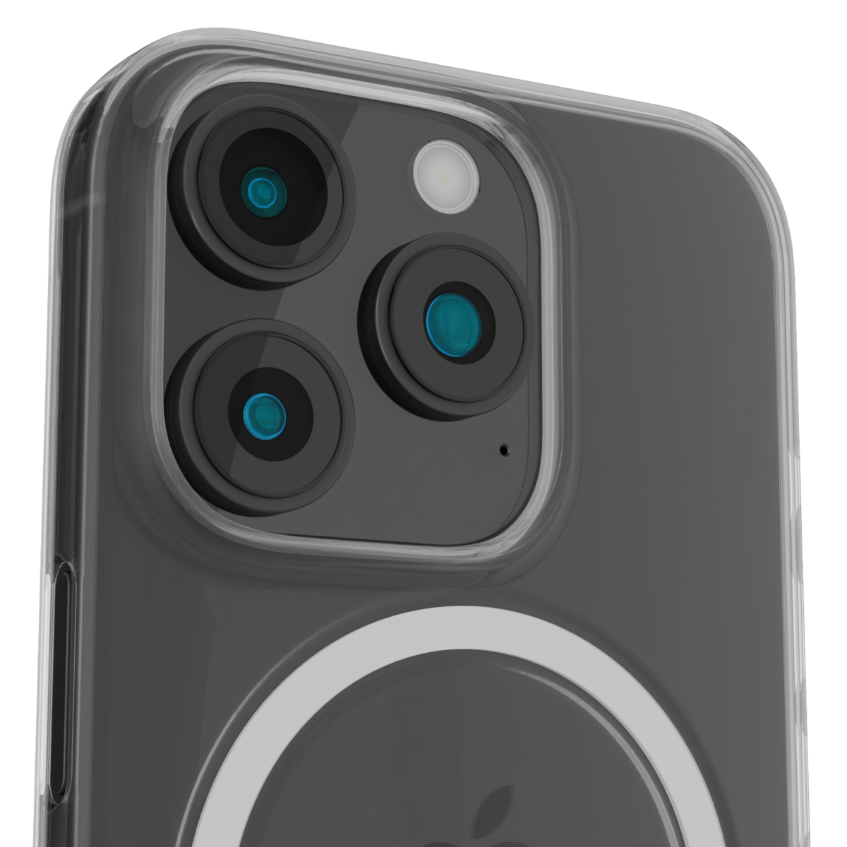 The Āsenaru Airlite Magsafe Thin Case, a crystal-clear polycarbonate case for iPhone, with a 0.5mm thickness, providing slim and unobtrusive protection with magsafe compatibility.