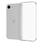 Ultra-thin 0.35mm minimalist phone case with matte and transparent finish options, precision cutouts, and raised camera protection for iPhone 16e.