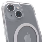 Gambar casing Āsenaru Lite Hybrid, casing iPhone tipis berketebalan 1,3 mm dengan bantalan TPU transparan dan bagian belakang dari polikarbonat yang kokoh, menawarkan perlindungan penuh dan kompatibilitas dengan MagSafe.