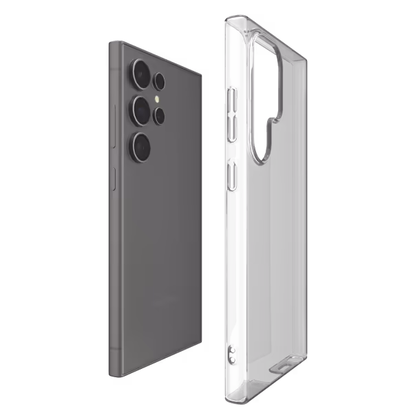 Image of the Āsenaru Airlite Thin Case, a crystal-clear polycarbonate case Samsung Galaxy, with a 0.5mm thickness, providing slim and unobtrusive protection.