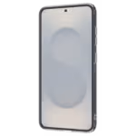 The Āsenaru Lite Hybrid Magsafe Case, a slim 1.3mm Galaxu S25 case with transparent TPU bumpers and a rigid polycarbonate back, showcasing full protection and MagSafe compatibility.