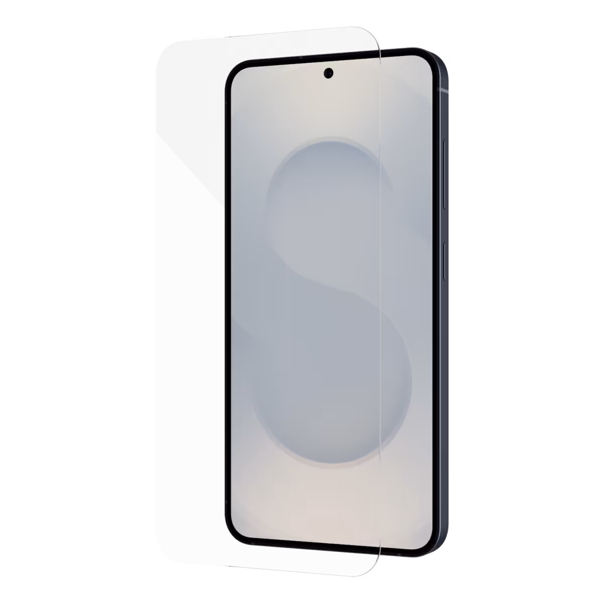 Image of Āsenaru DustShield Tempered Glass, a 0.4mm full-coverage screen protector for Galaxy S25, featuring 9H hardness and a steel mesh overlay for enhanced dust and scratch protection and installation kit for easy application.