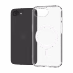 Casing Āsenaru Lite Hybrid Magsafe, casing iPhone tipis berketebalan 1,3 mm dengan bantalan TPU transparan dan bagian belakang dari polikarbonat yang kokoh, menawarkan perlindungan penuh dan kompatibilitas dengan MagSafe.