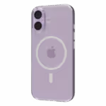 Āsenaru Airlite Magsafe Thin Case, casing polikarbonat bening untuk iPhone, dengan ketebalan 1mm, memberikan perlindungan ramping dan tidak mengganggu dengan kompatibilitas MagSafe.