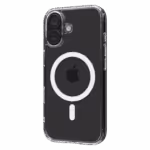 Casing Āsenaru Lite Hybrid Magsafe, casing iPhone tipis berketebalan 1,3 mm dengan bantalan TPU transparan dan bagian belakang dari polikarbonat yang kokoh, menawarkan perlindungan penuh dan kompatibilitas dengan MagSafe.