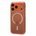 The Āsenaru Airlite Magsafe Thin Case, a crystal-clear polycarbonate case for iPhone, with a 1mm thickness, providing slim and unobtrusive protection with magsafe compatibility.