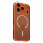 The Āsenaru Airlite Magsafe Thin Case, a crystal-clear polycarbonate case for iPhone, with a 1mm thickness, providing slim and unobtrusive protection with magsafe compatibility.