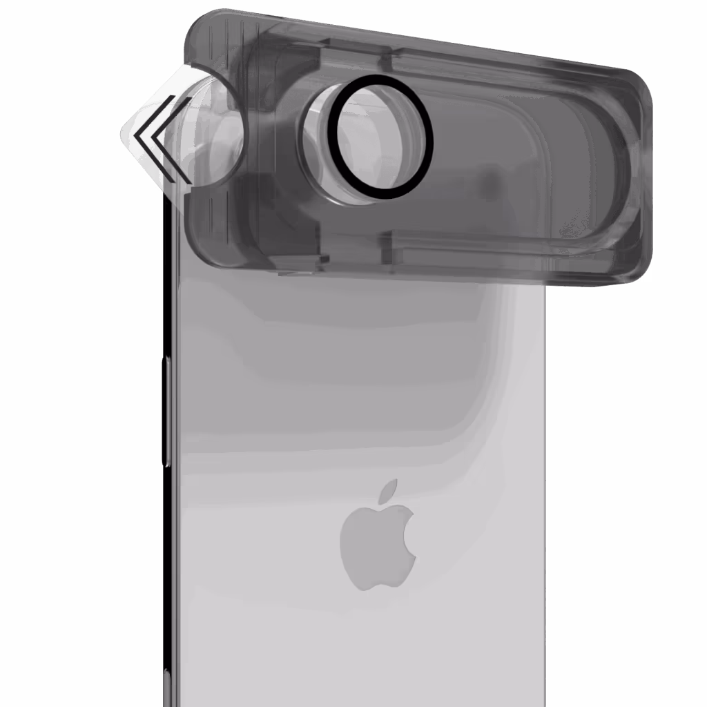 9H tempered glass camera lens protector with anti-oil coating and precision fit design for scratch-resistant iPhone camera protection.