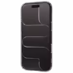 The Āsenaru Lite Hybrid Magsafe Case, a slim 1.3mm iPhone case with transparent TPU bumpers and a rigid polycarbonate back, showcasing full protection and MagSafe compatibility.